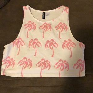 Palm Tree Crop Tank